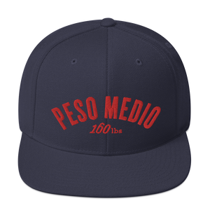 PESO MEDIO Classic Snapbacks by Boxing Aficionado - Navy/Red